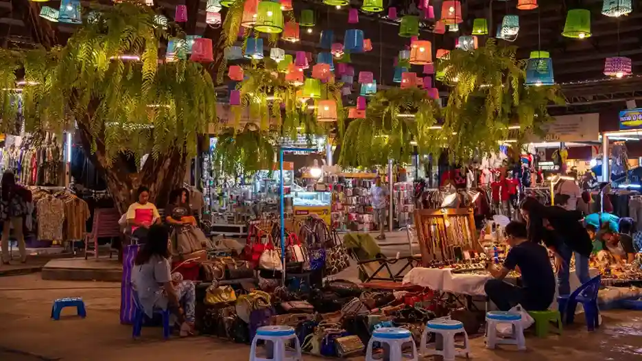Ton Tann Night Market in Khon Kaen